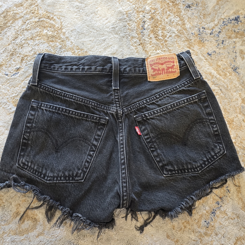 Levi's Black Denim Women Shorts
